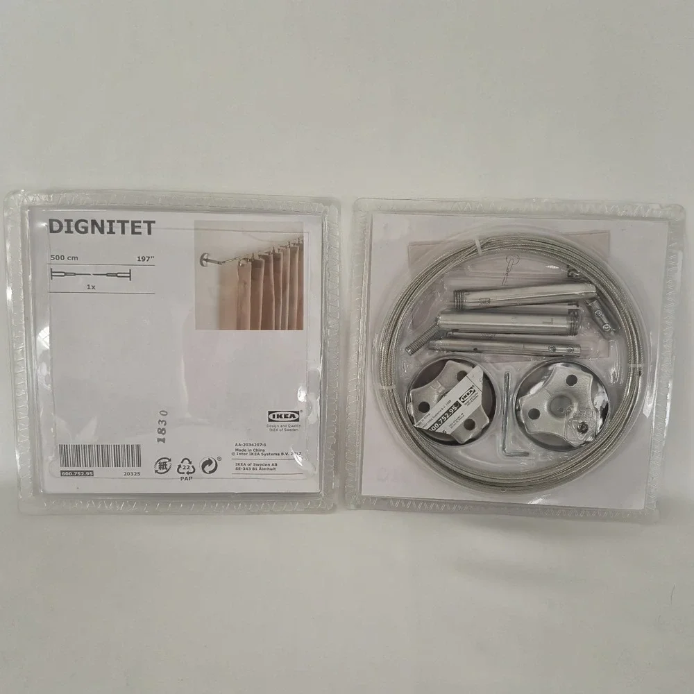 IKEA Dignitet Curtain Wire Stainless Steel 5m/197